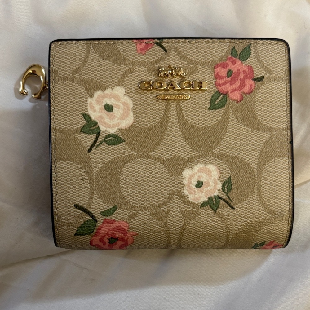 Coach Floral Folded Wallet